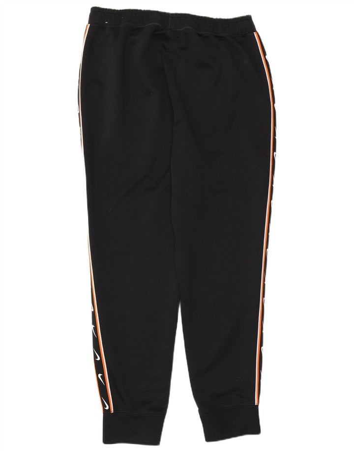 Nike Mujer Graphic Chándal Pantalones Joggers UK 44 Mediano Negro Poliéster