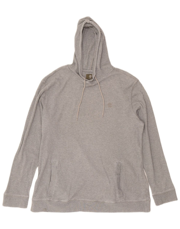Timberland - Camiseta con capucha para hombre, manga larga, 2XL, algodón gris