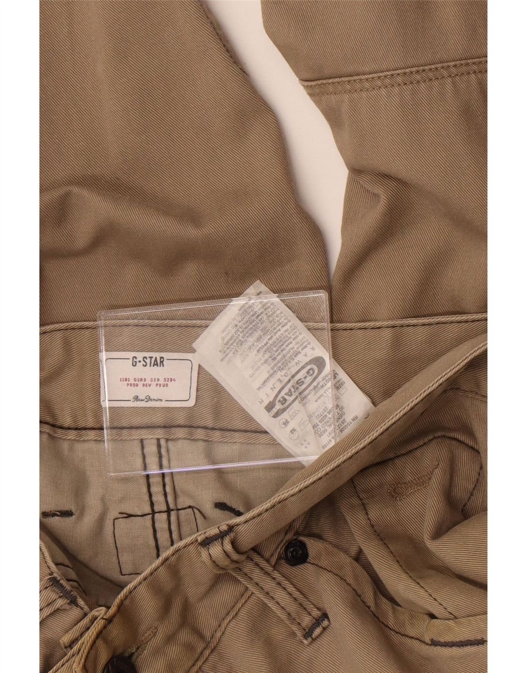 G-Star Hombre Pantalones Cargo Rectos W32 L36 Algodón Beige