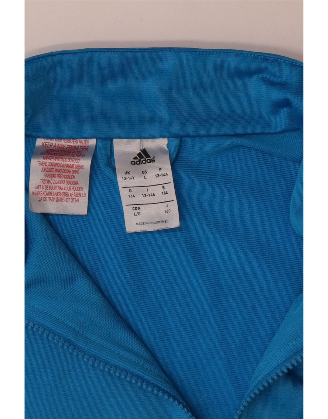 ADIDAS Chaqueta Chándal Niño 13-14 Años Azul Poliéster