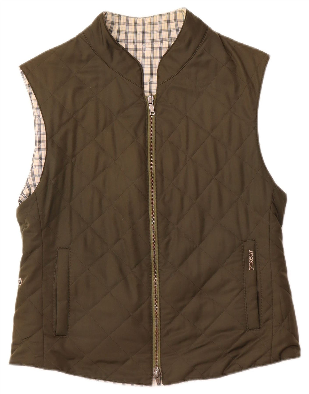 Chaleco acolchado reversible para mujer PIKEUR IT 42 Poliéster caqui medio