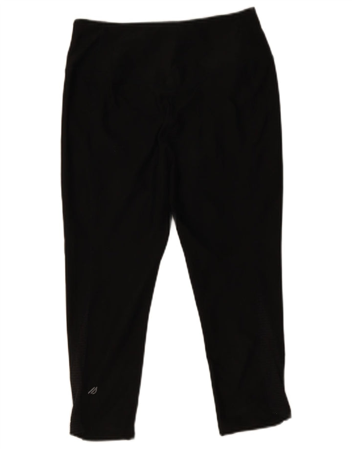 Eddie Bauer Leggings Capri para Mujer Reino Unido 10 Pequeño Poliéster Negro