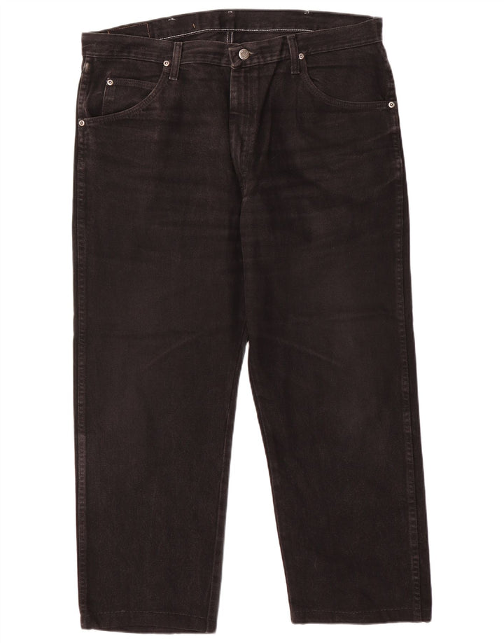 Wrangler Vaqueros rectos para hombre W38 L26 Algodón negro