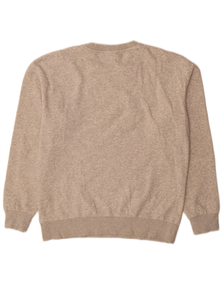 Jack & Jones Hombre Sudadera Jumper Large Gris Moteado De Algodón
