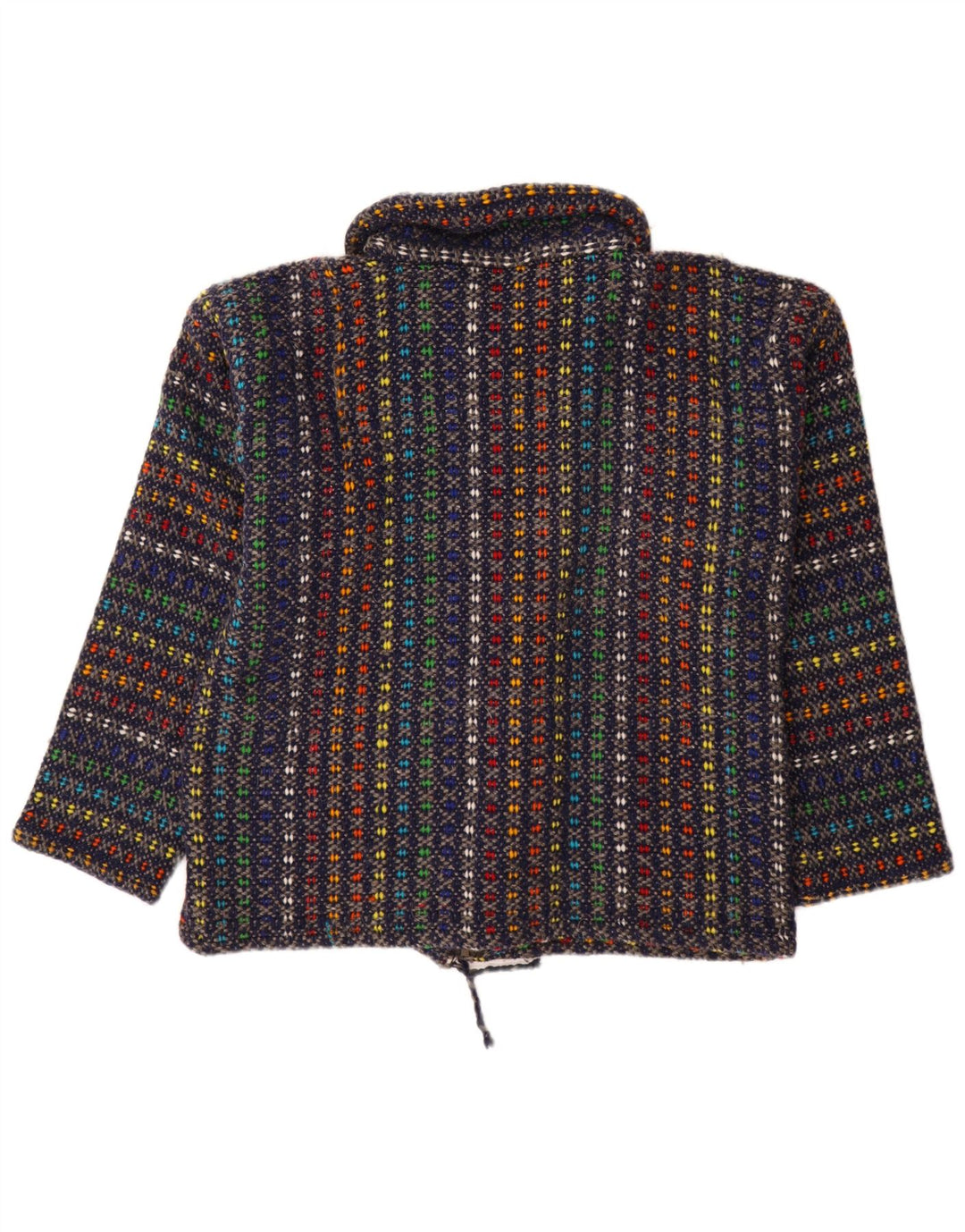 VINTAGE suéter cárdigan para mujer Reino Unido 18 XL multicolor moteado