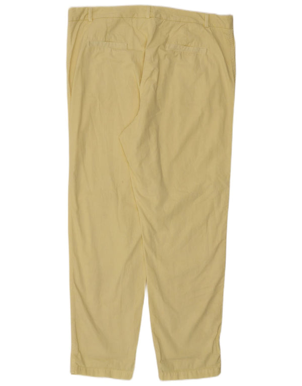 Marks & Spencer Pantalones chinos rectos para mujer UK 18 XL W38 L30 Amarillo