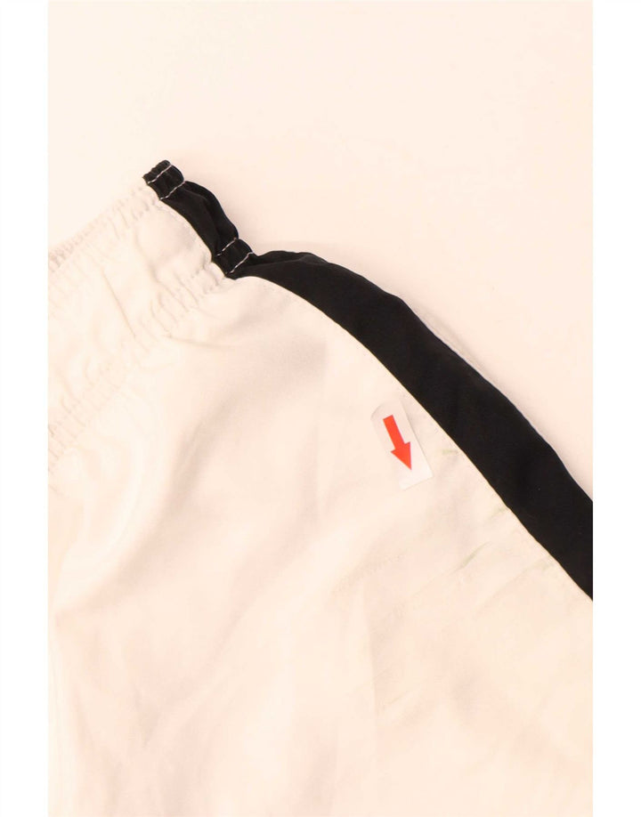 Pantalones cortos deportivos Nike Dri Fit para hombre Poliéster color block blanco mediano