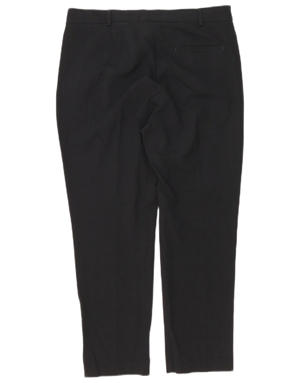 Marks & Spencer Pantalones chinos ajustados para mujer UK 12 Medium W32 L25 Negro