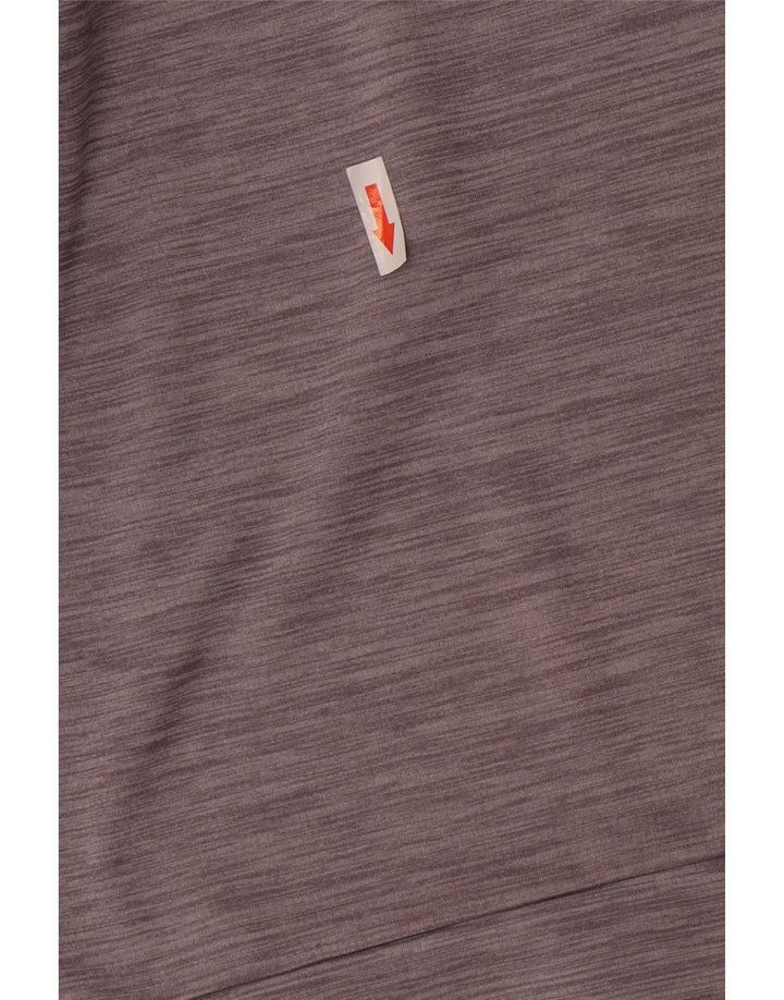 Nike Dri Fit - Chándal con cremallera y cuello para hombre, talla XL, poliéster moteado gris