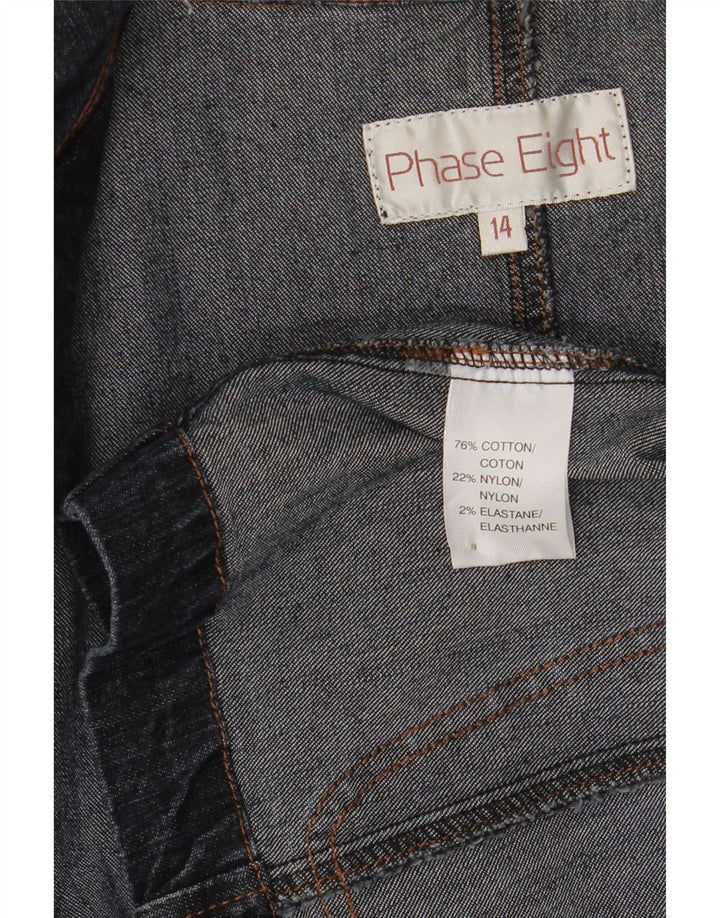 Phase Eight Chaqueta tipo blazer de 3 botones para mujer UK 44 Algodón azul marino mediano