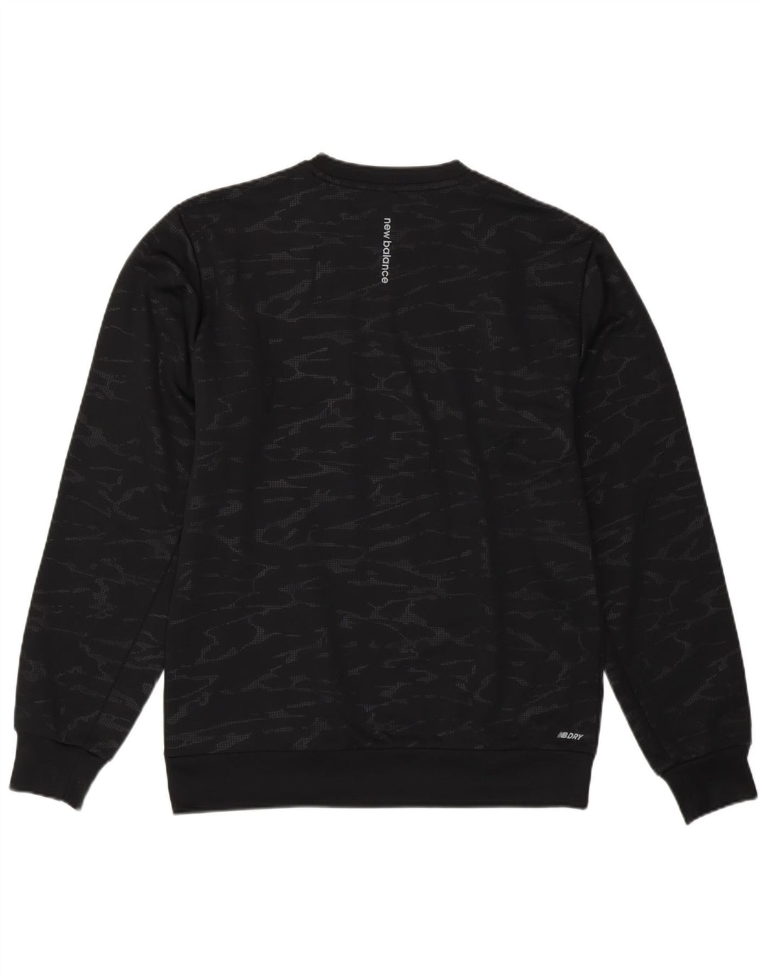 New Balance Hombre Sudadera Jumper Small Negro Camuflaje Poliéster