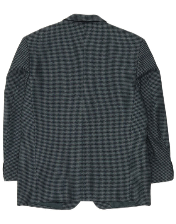 Douglas Chaqueta tipo blazer de 2 botones para hombre IT 50 Large Green Houndstooth