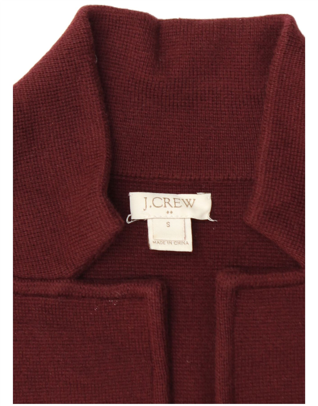 J. Crew Chaqueta tipo blazer de 2 botones para mujer UK 10 Small Borgoña Algodón