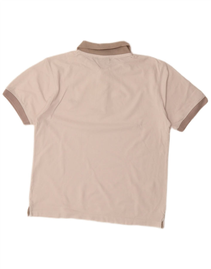 Polo Lotto Hombre Blanco Mediano Color Block