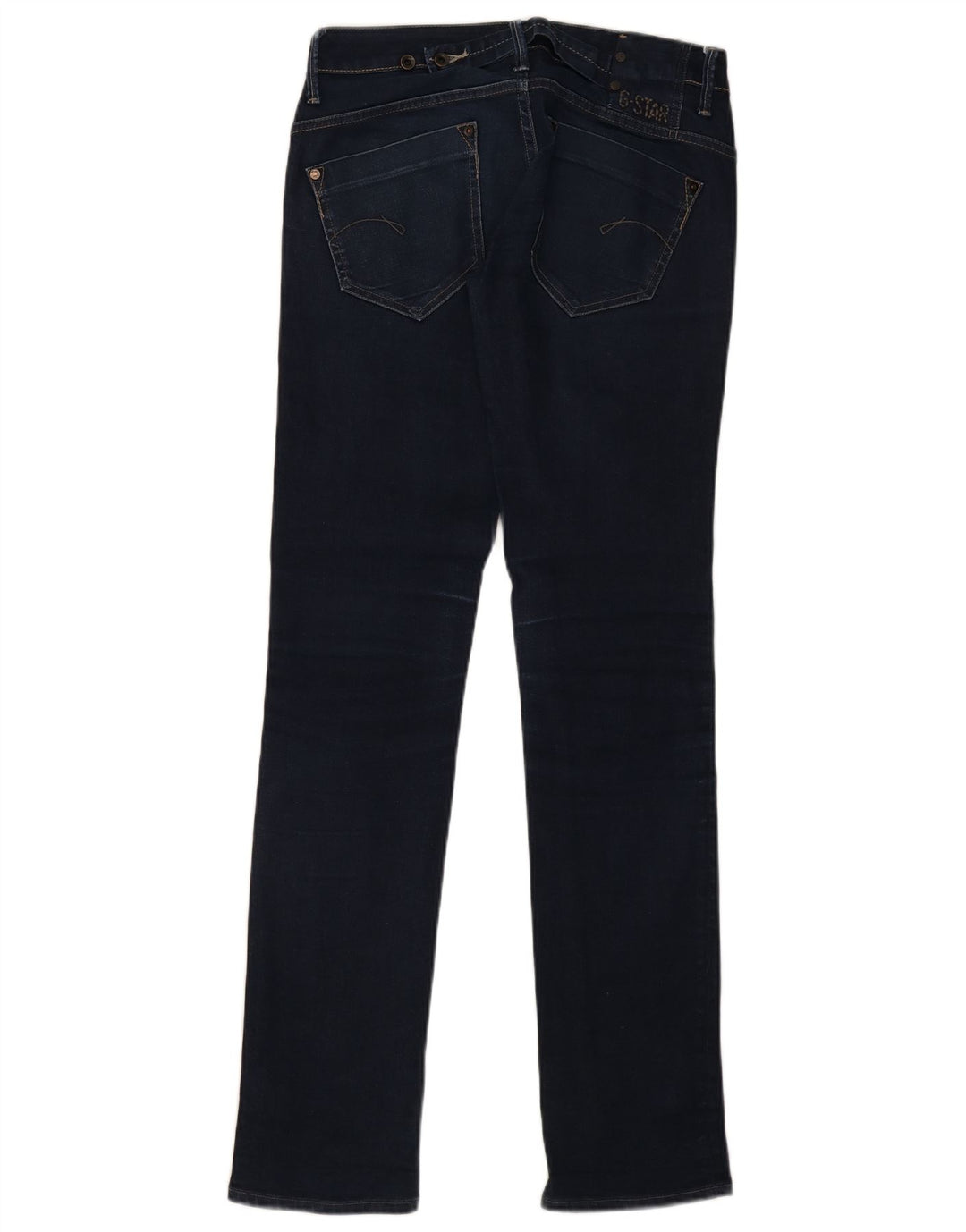 Vaqueros Rectos G-Star Mujer W30 L36 Algodón Azul Marino