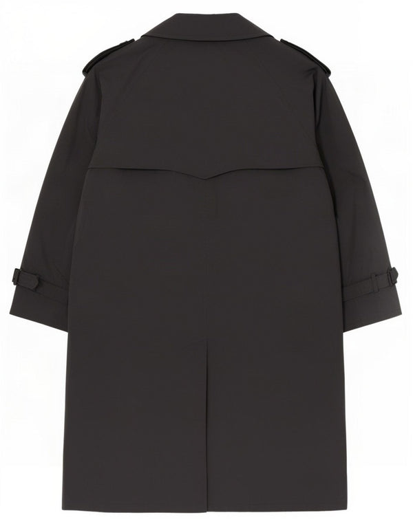 Andrea Silardi Gabardina para hombre UK 42 XL Negro