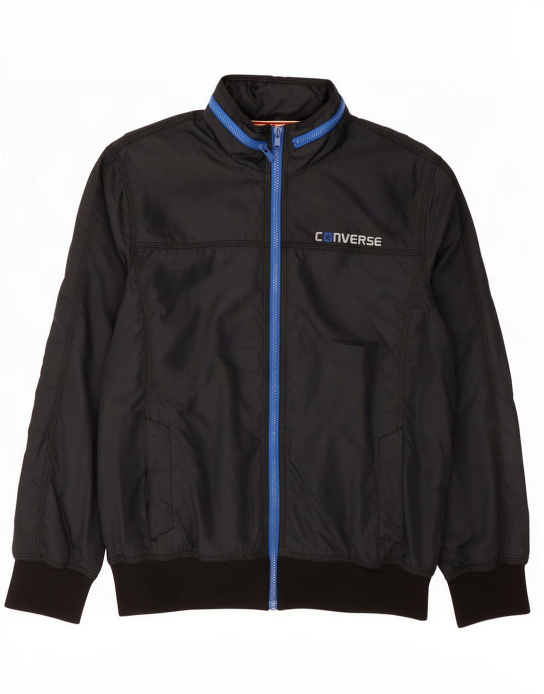 Converse Chaqueta Bomber con Capucha para Hombre UK 38 Medium Azul Marino Poliéster