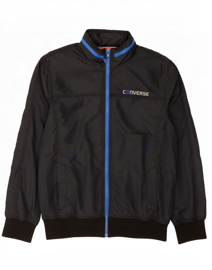 Converse Chaqueta Bomber con Capucha para Hombre UK 38 Medium Azul Marino Poliéster
