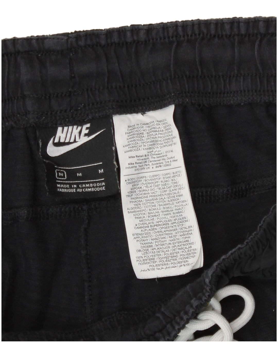 Pantalón De Chándal Nike Hombre Joggers Medium Azul Marino Algodón