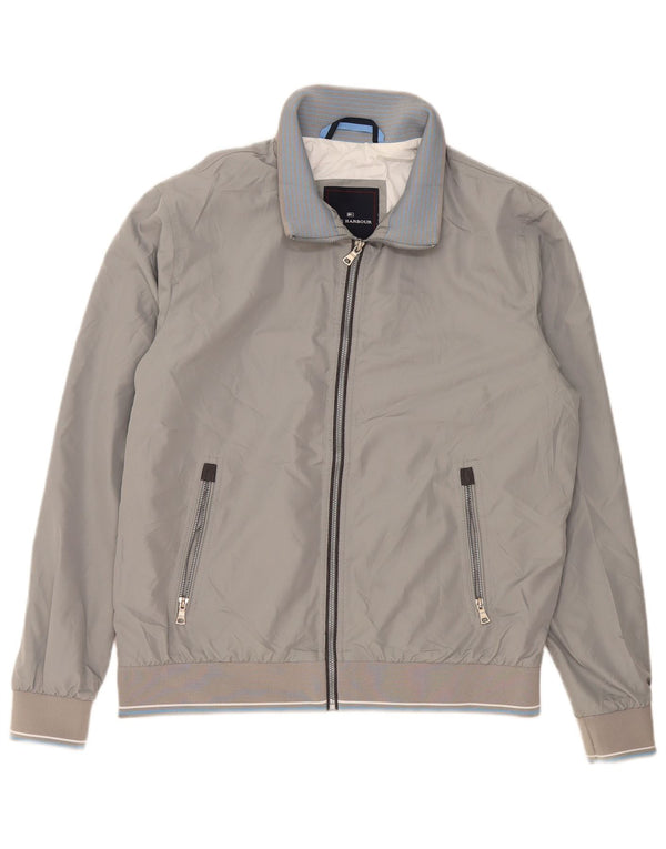 Marks & Spencer Chaqueta Bomber para Hombre UK 38 Poliéster Gris Medio