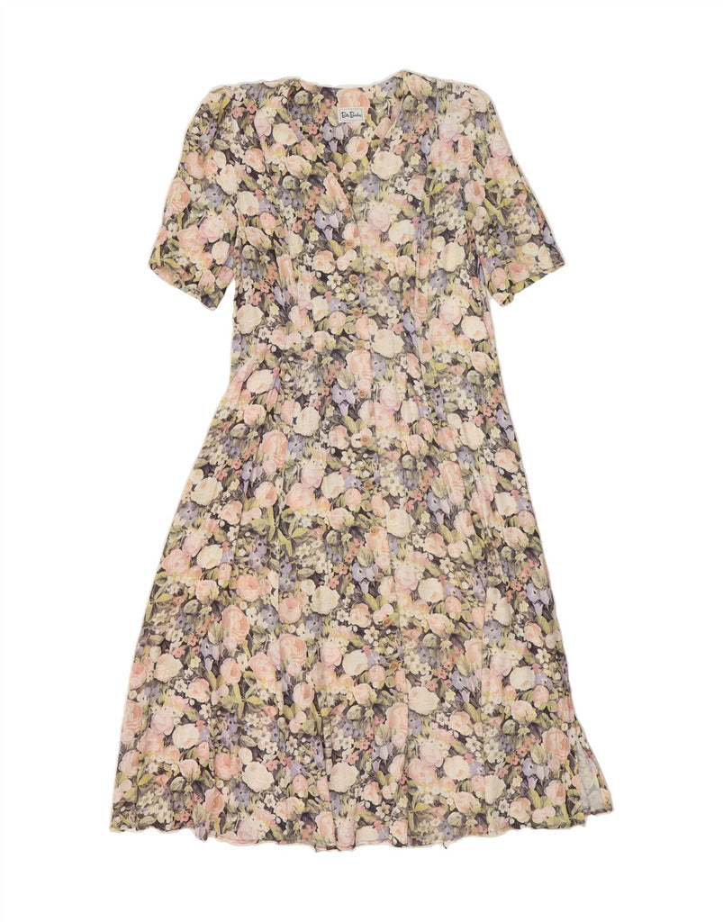 BETTY BARCLAY Womens Shirt Dress UK 14 Large Multicoloured Floral Vintage Betty Barclay and Second-Hand Betty Barclay from Messina Hembry 