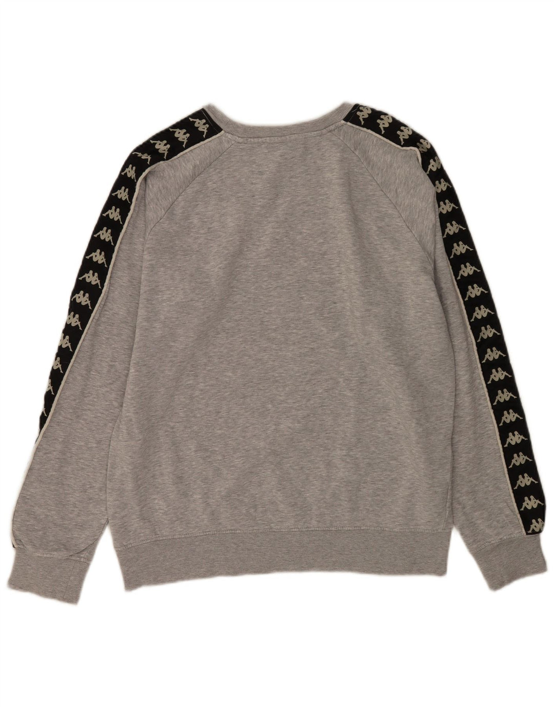 Kappa Hombre Sudadera Gráfica Jersey De Algodón Color Block Gris Medio