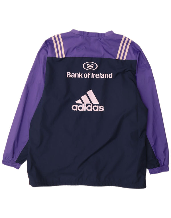 Adidas Mens Munster Rugby Jersey Chándal Top Grande Púrpura Deportes