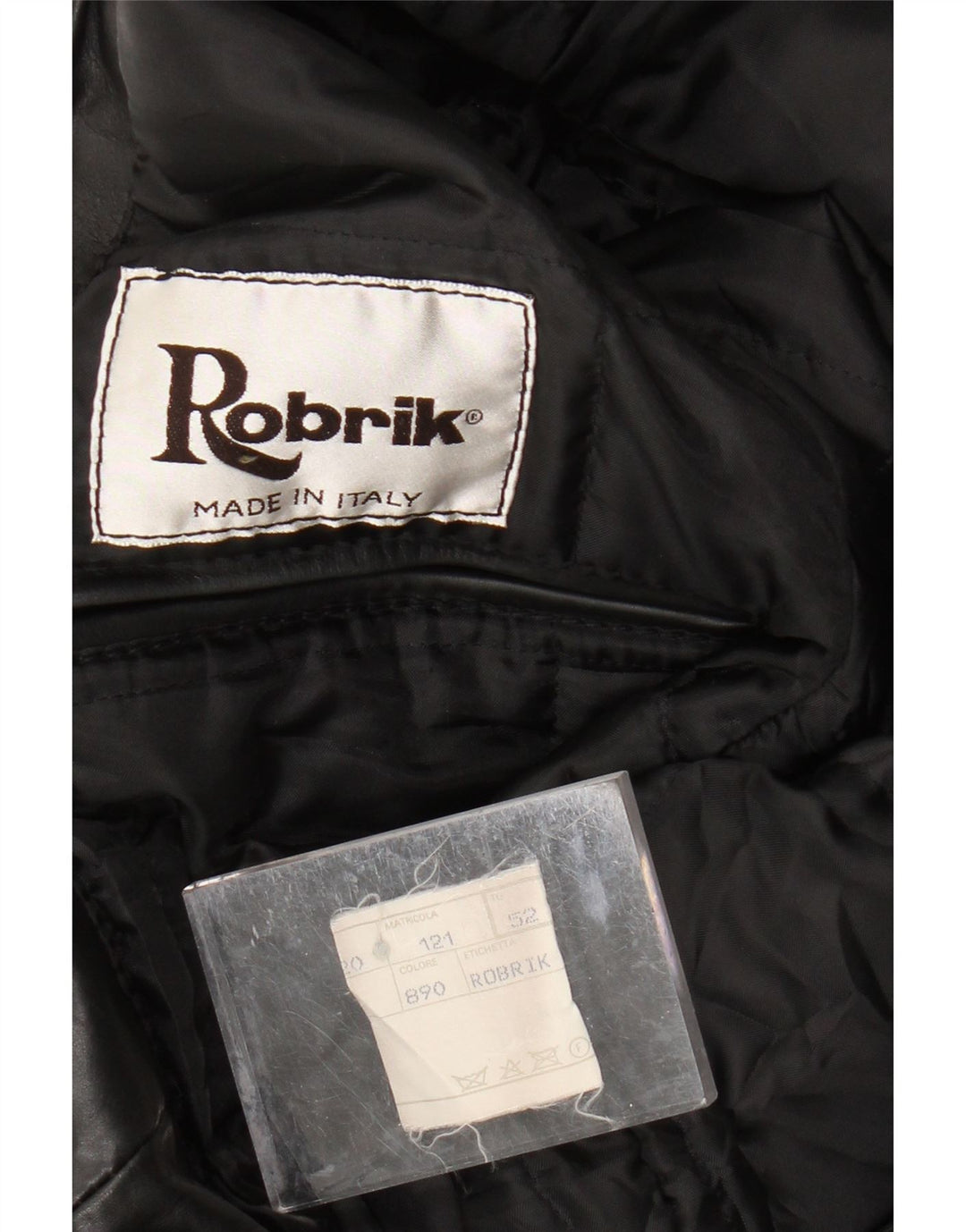 ROBRIK Chaqueta de cuero para hombre IT 52 XL Cuero negro
