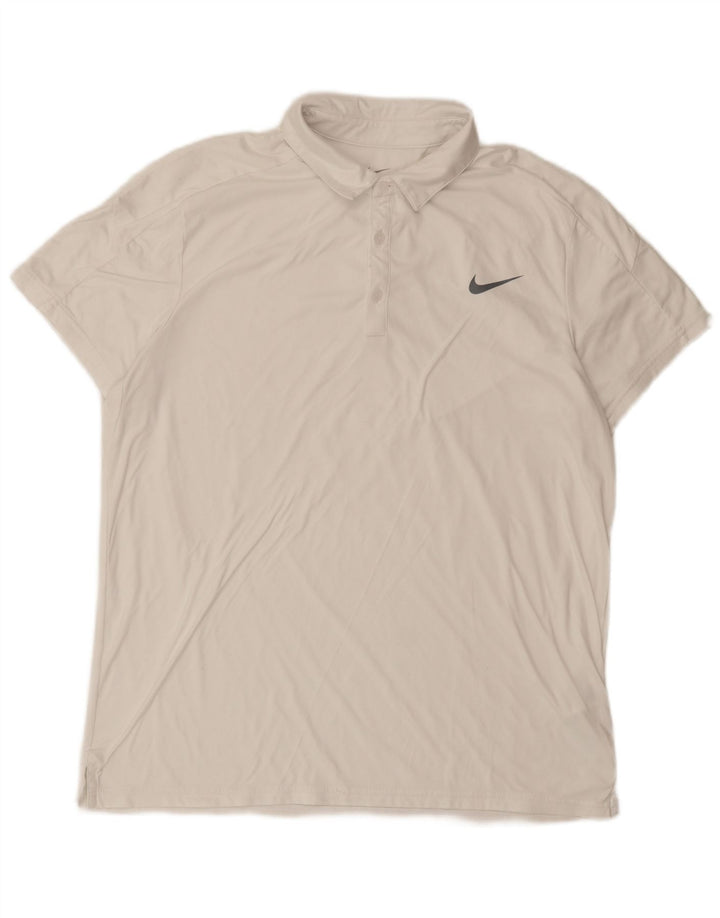 Polo NIKE Hombre Grande Poliéster Blanco
