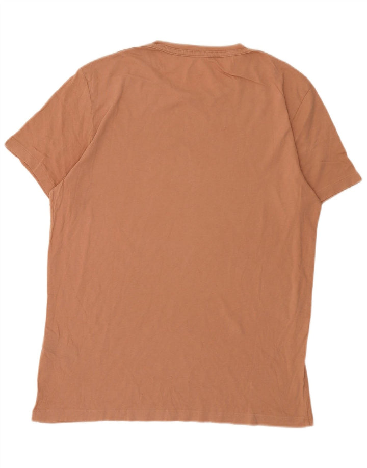 Camiseta All Saints Hombre Top Algodón Marrón Medio