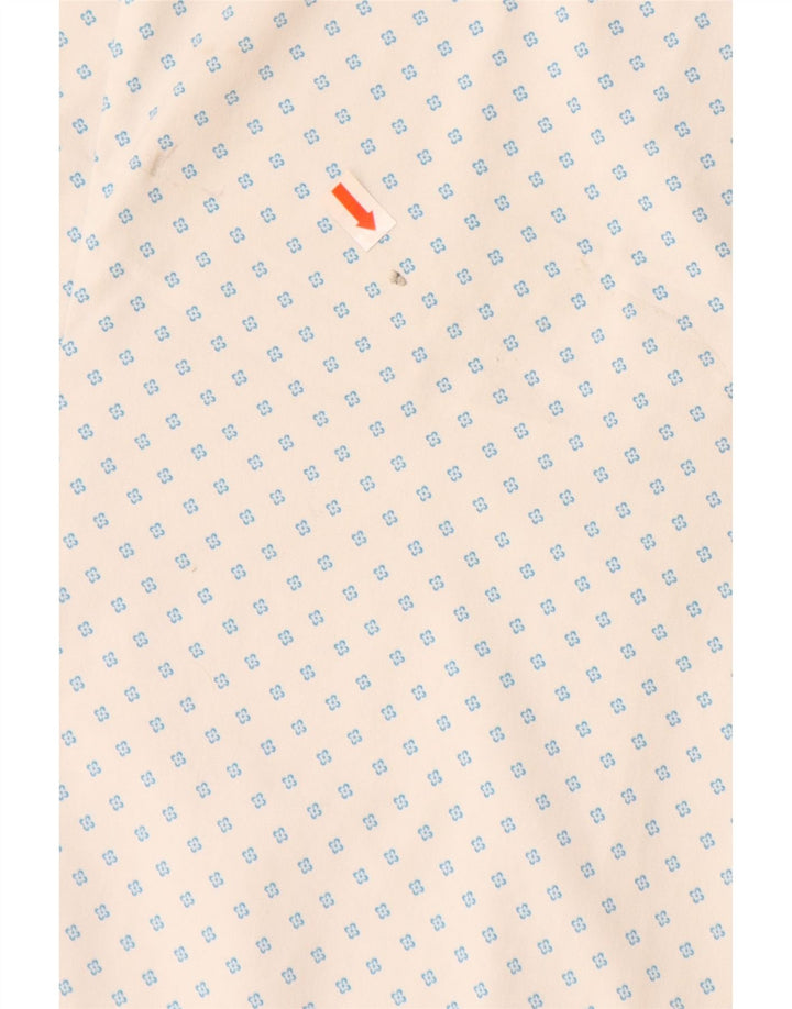 BONOBOS Camisa de manga corta a medida para hombre Nylon floral blanco grande