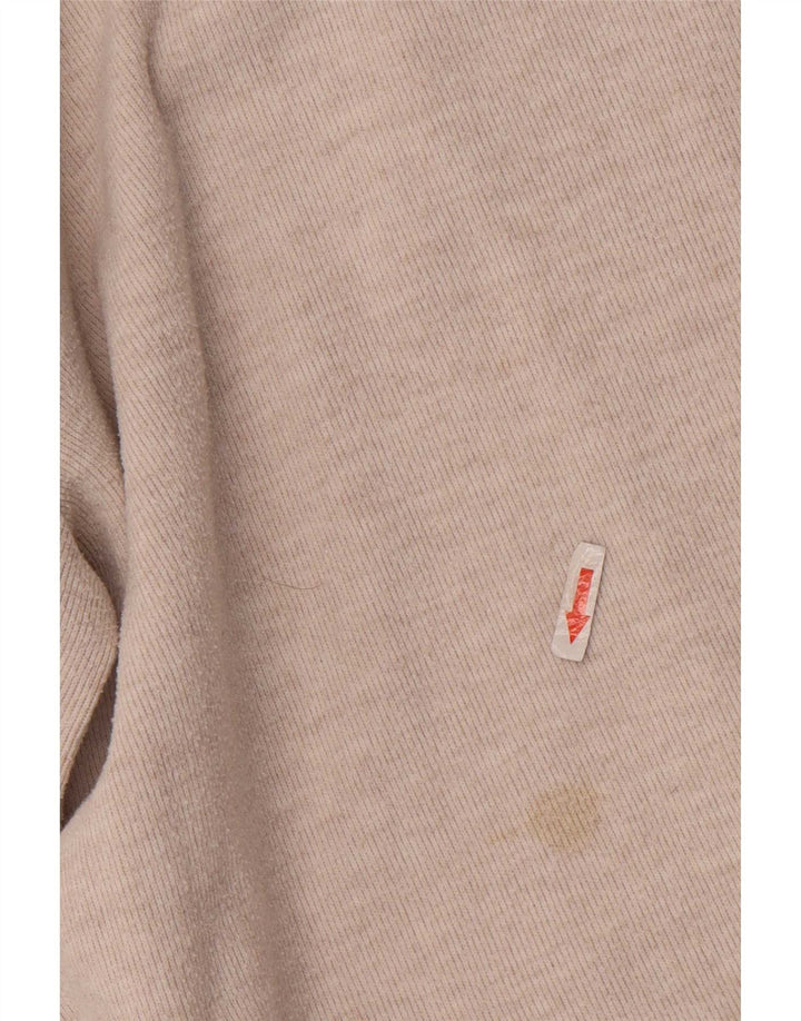 Zara Vestido recto de manga 3/4 para mujer UK 42 Beige medio