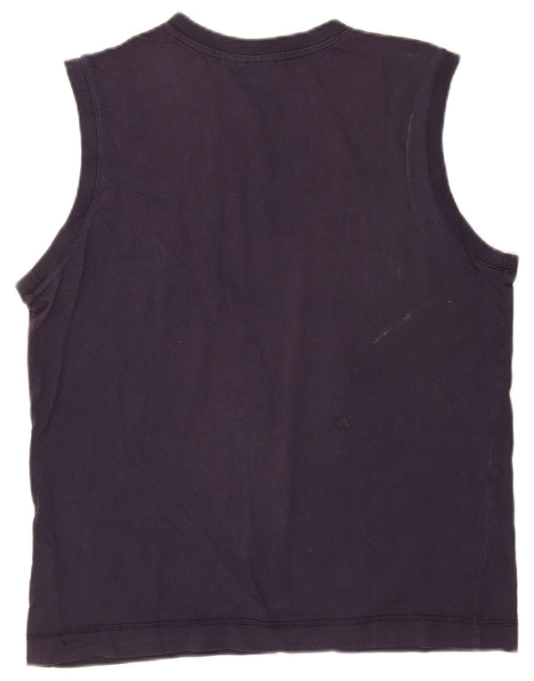 Puma Hombre Gráfico Chaleco Top Grande Azul Marino