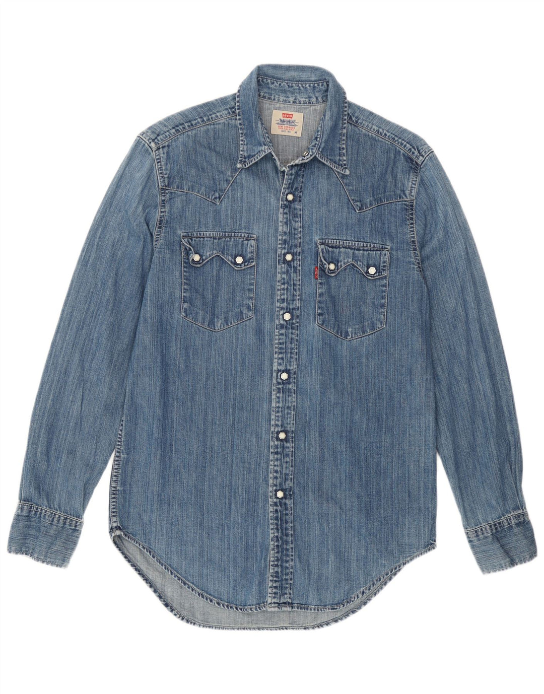 Levi's Hombre Camisa Vaquera De Algodón Azul Medio