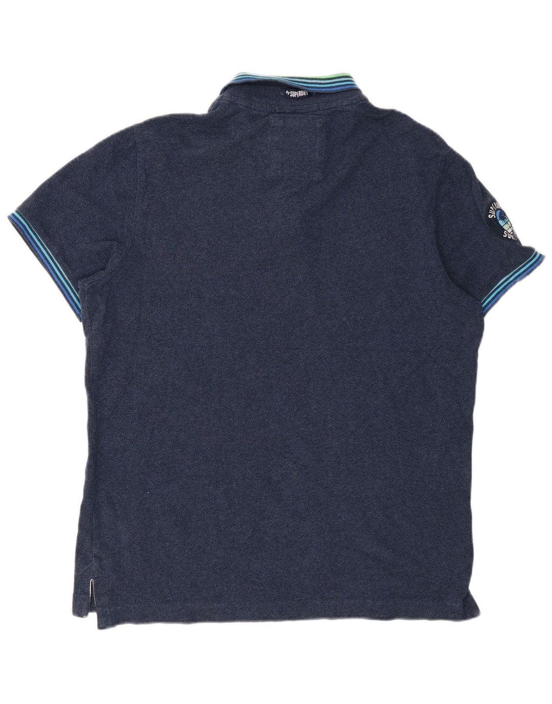 SUPERDRY Polo gráfico para hombre 2XL Azul marino