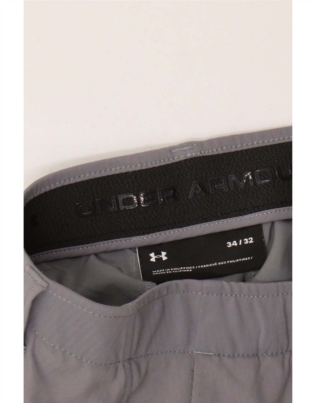 Under Armour Pantalón chino ajustado para hombre W34 L32 Gris