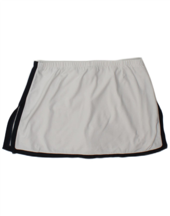 Nike Minifalda de tenis para mujer US 8/10 Mediana Blanco Colorblock Poliéster