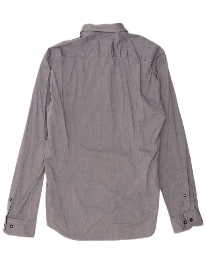 Camisa HUGO BOSS Hombre Regular Fit Algodón Azul Marino Medio