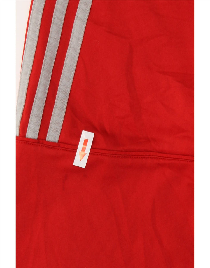 Adidas Hombre Chándal Top Chaqueta Mediano Rojo Poliéster