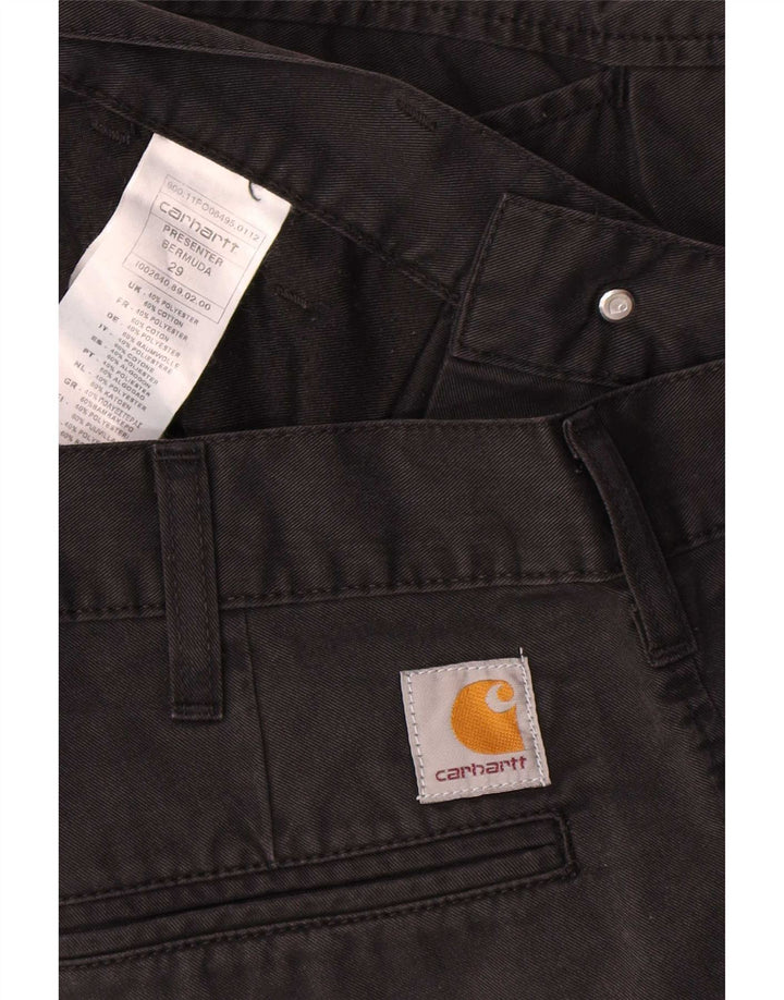 Carhartt Bermudas para hombre W29 Small Poliéster negro