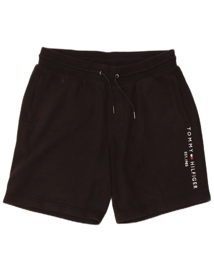 Tommy Hilfiger Shorts deportivos con gráficos para hombre Algodón negro mediano