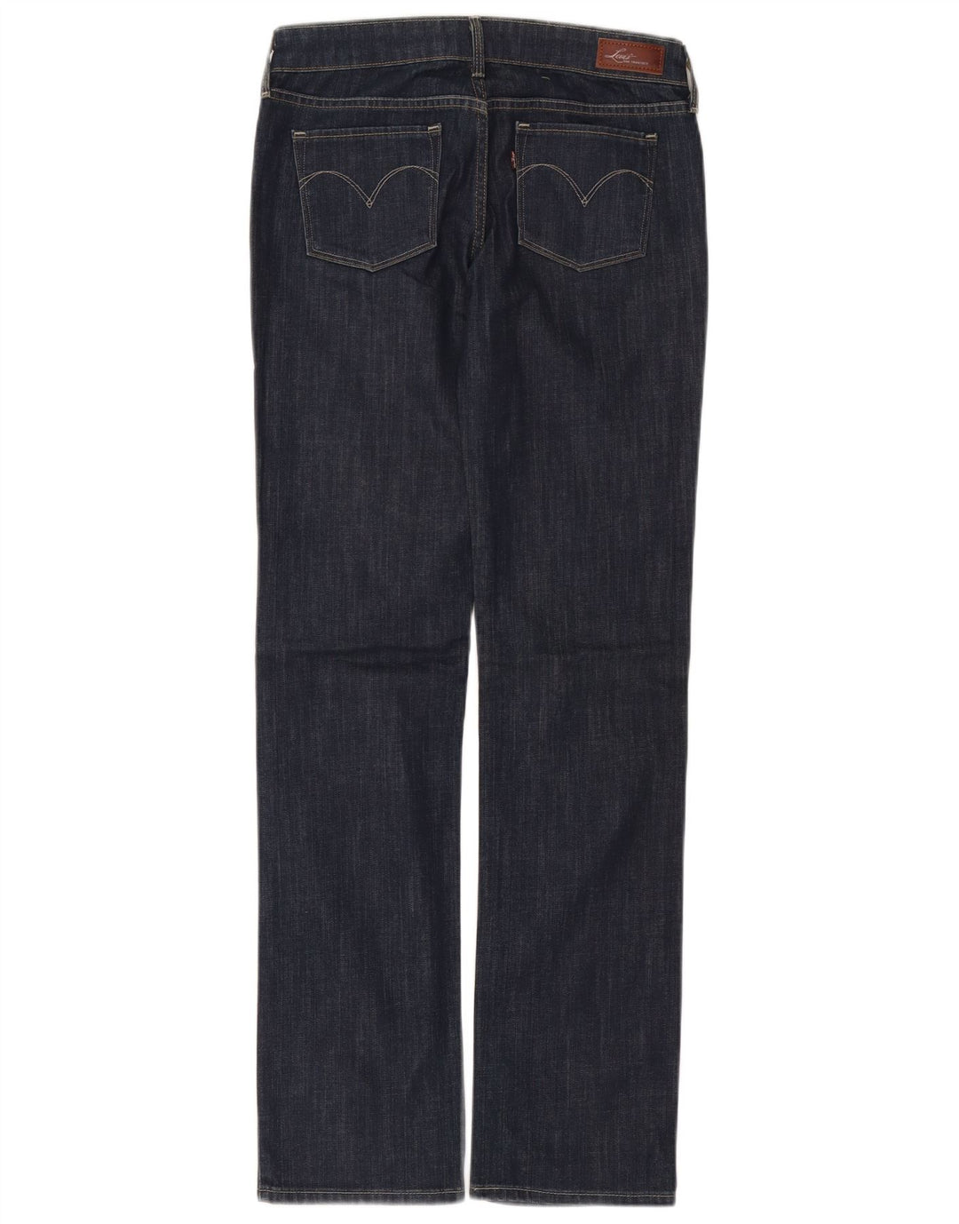 Levi's Vaqueros Rectos Con Curva Ligera Para Mujer W26 L32 Algodón Azul Marino