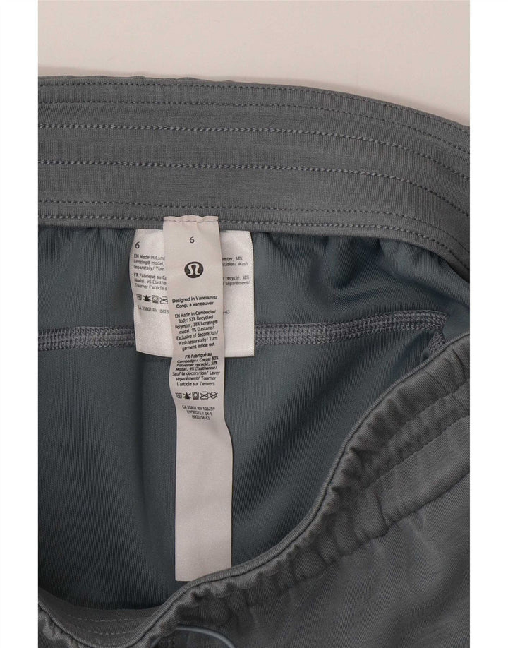 Lululemon Pantalones de chándal para mujer US 6 Poliéster gris medio