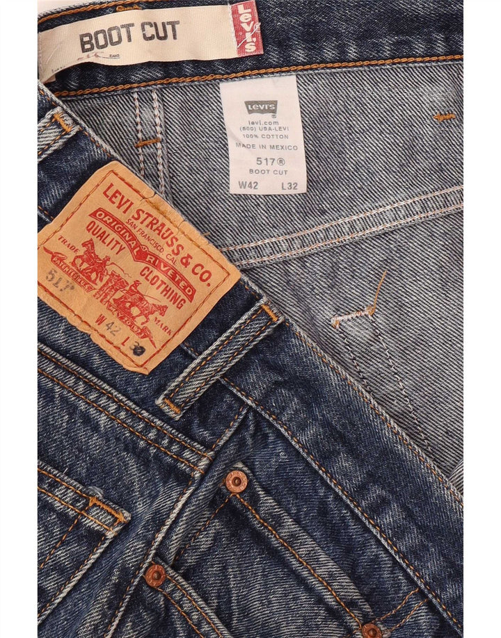 Levi's Hombre 517 Vaqueros Bootcut W42 L32 Algodón Azul