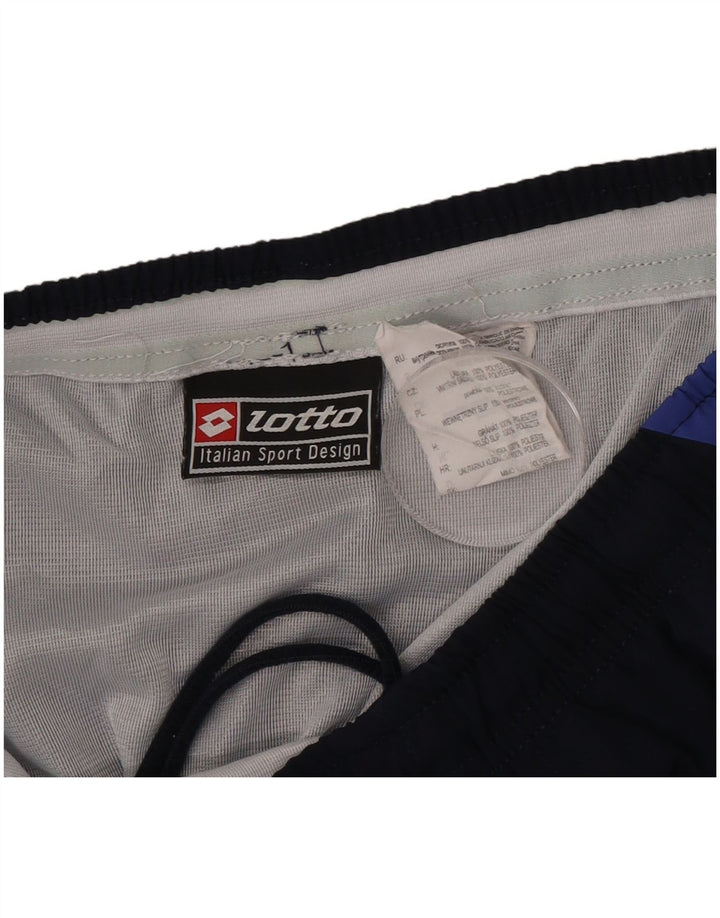 Lotto - Pantalones cortos deportivos para hombre, talla grande, color azul marino, poliéster