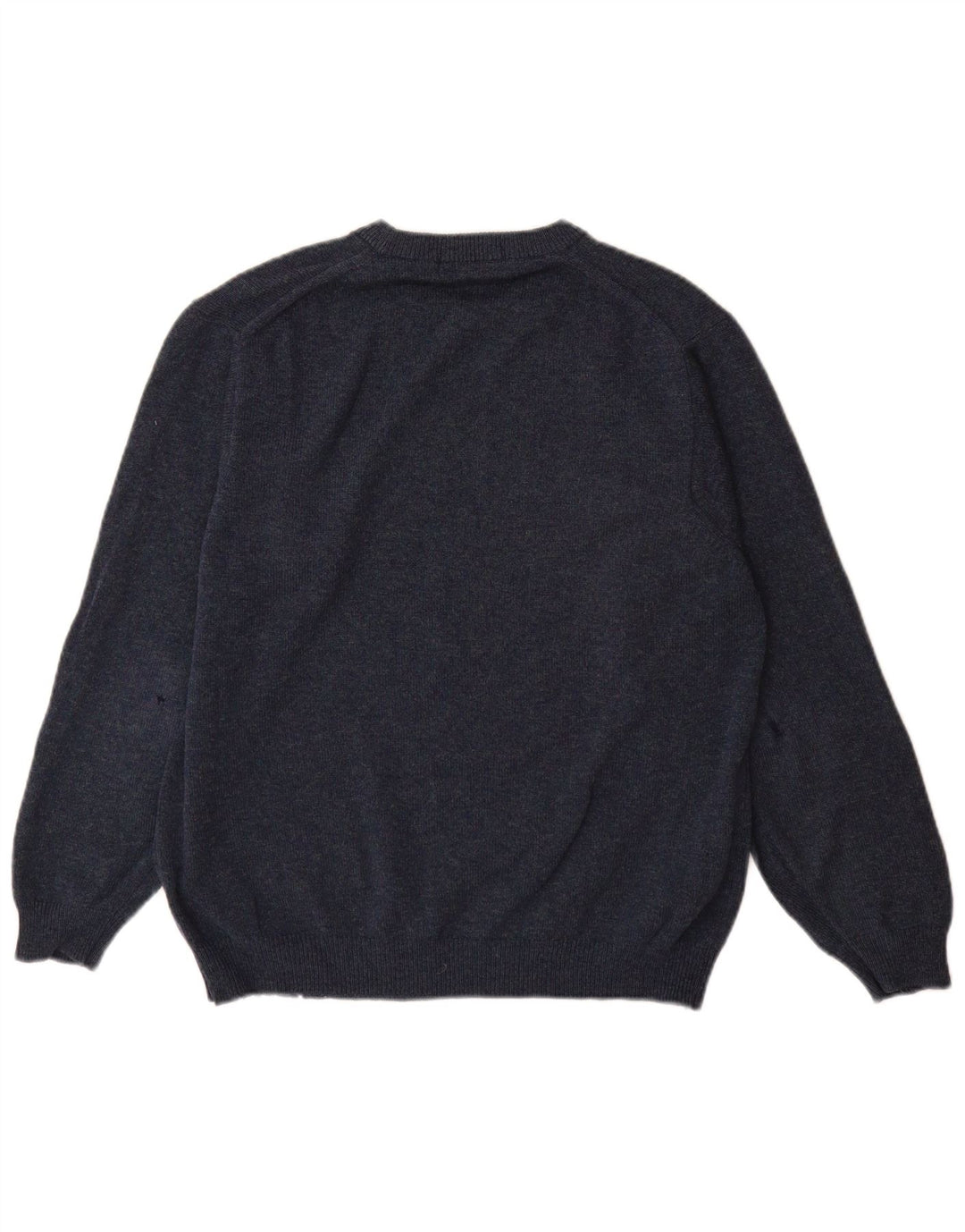 Marks & Spencer Jersey De Cuello Redondo Para Hombre De Lana De Cordero Azul Medio