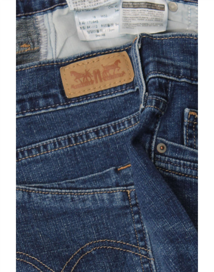 LEVI'S Womens Capri Jeans W33 L17 Blue Cotton Vintage Levi's and Second-Hand Levi's from Messina Hembry 