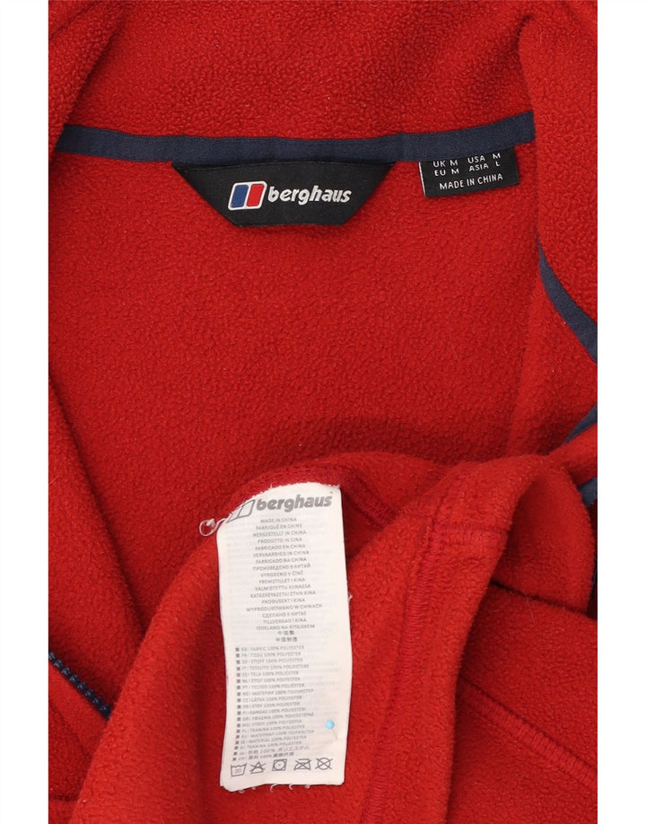 Berghaus Chaqueta polar para hombre UK 38 Medium Red Poliéster