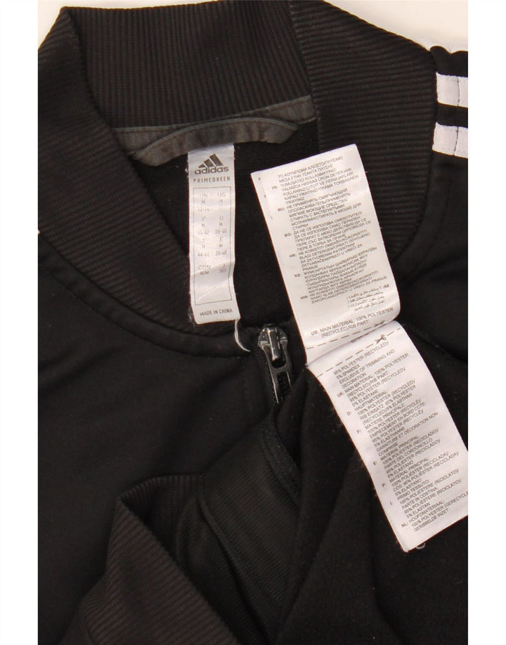 ADIDAS Chaqueta de chándal para mujer UK 12/14 Mediana Negro Poliéster