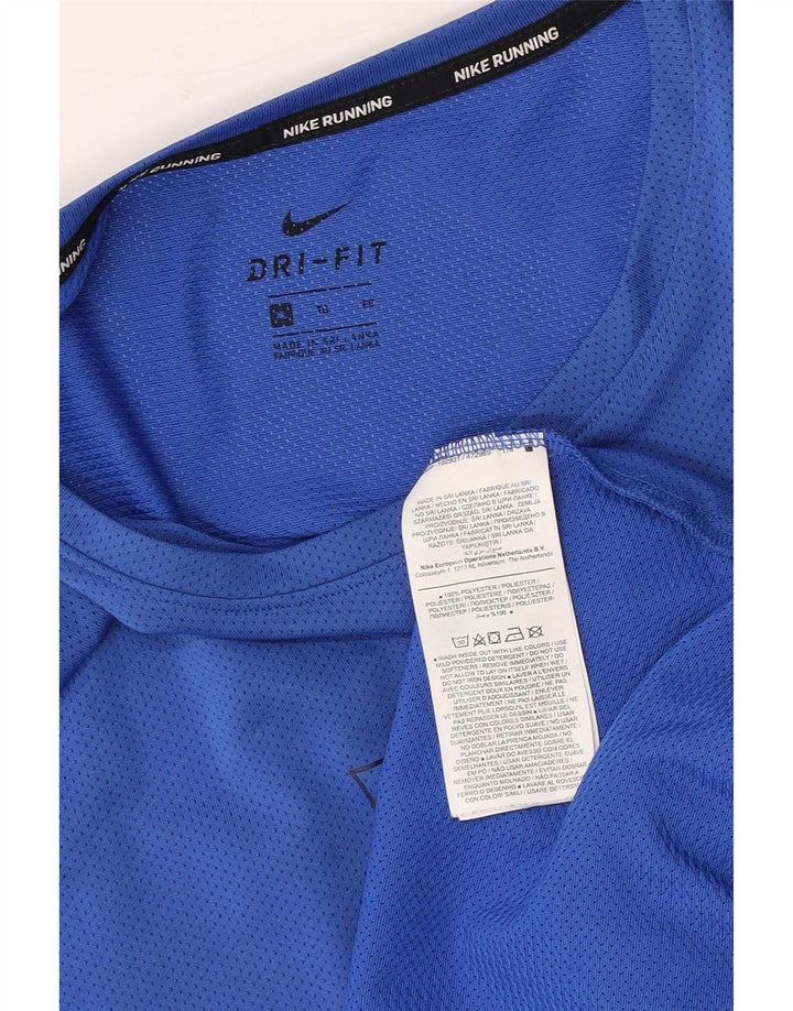 Nike Camiseta Dri Fit Graphic para hombre Top XL Poliéster azul